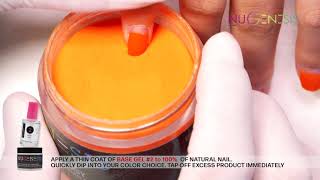 How To Apply One Solid Color On Natural Nails With NuGenesis Nails Dipping Powder [upl. by Ainnek457]