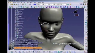 CATIA surface direct build 3DHIA05  Eyeball [upl. by Tresa]