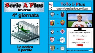 Serie A Plus Inverno⚽ Le 5 partite ⚽ 4° giornata [upl. by Avelin]