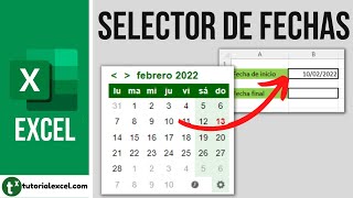 Insertar un CALENDARIO o SELECTOR DE FECHAS en Excel 📅 [upl. by Aliuqet535]