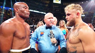 Anderson Silva Brazil vs Jake Paul USA  BOXING fight HD [upl. by Nyrem426]