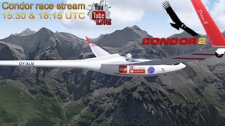 Condor2 live soaring race 1530 UTC  Tchin Tchin [upl. by Ierbua]