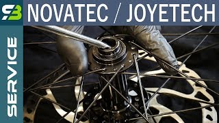 Novatec D791SB  Joytech Front Hub Overhaul How To Remove The Cups [upl. by Tehr]