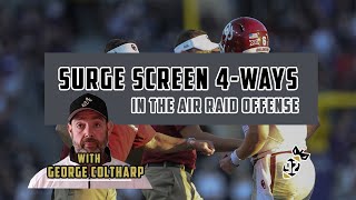 Surge Screen 4Ways in the Air Raid Offense [upl. by Ateloj]