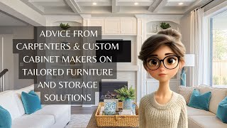 Advice from Carpenters amp Custom Cabinet Makers on Tailored Furniture and Storage Solutions [upl. by Laicram322]