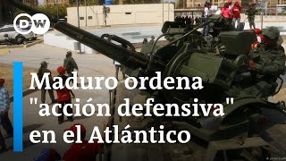 Venezuela despliega tropas en ejercicios militares por quotamenazaquot de buque británico en Guyana [upl. by Anerul]