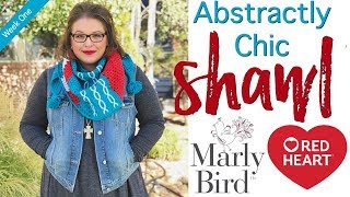 Free Crochet Shawl Pattern How to Crochet Abstractly Chic Shawl Week One right hand [upl. by Gregrory18]