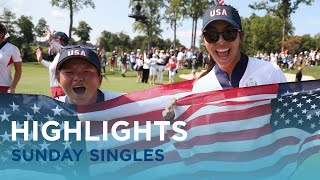 Sunday Singles Highlights  2024 Solheim Cup [upl. by Suchta]