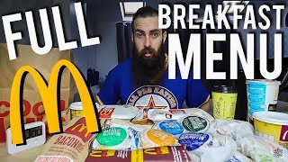 The ENTIRE McDonalds Breakfast Menu Challenge  BeardMeatsFood [upl. by Anez]