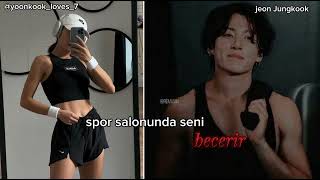 Jungkook ile hayal et  Spor Salonunda seni becerir [upl. by Akena]