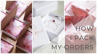 How I pack my Etsy orders Jewelry packaging ideas [upl. by Ertha721]