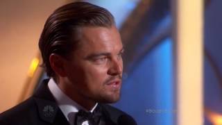 Leonardo DiCaprio exceptional winner speech at the 71st annual golden globe awards 2014 [upl. by Ball]