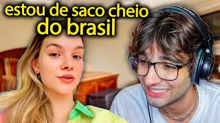 o brasil ESTRAGOU a vida dessa gringa por um motivo estranho [upl. by Sugar]