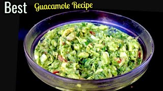 Best Guacamole RecipeEasy guacamole Avocado Salsa How to make chipotle guacamole [upl. by Larrad]