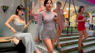 Thailand Bangkok nightlife street scenes So many pretty ladies [upl. by Arihsan]