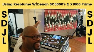 Using Resolume With Denon SC5000 amp X1800 Prime Pt 1 [upl. by Thesda]