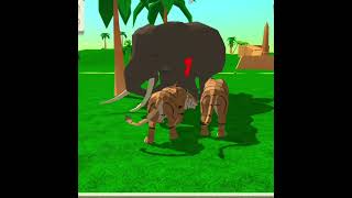 Tiger 🐅 Vs Elephant 🐘 Fight Tiger Simulator 3D tigersimulator3d tiger elephant tigergames 1k [upl. by Kirred]