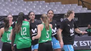 Joventut Badalona 7376 Estudiantes Presentación equipos [upl. by Anazraf514]