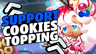 ESTOS SON LOS TOPPINGS PERFECTOS PARA TODOS LAS GALLETAS SUPPORT DE COOKIE RUN KINGDOM [upl. by Katuscha]