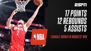 Jock Landale shines with 17 points 12 boards 5 assists and 2 blocks in Rockets win  NBA [upl. by Dorry]