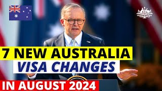 7 New Australia Visa Changes in August 2024 Australia Visa Update [upl. by Enidlareg]