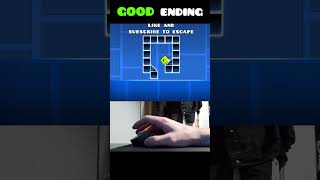 Geometry Dash Cube Trap GOOD Ending 😂 shorts [upl. by Adnerak]