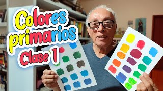 COLORES PRIMARIOS  Clase Básica para Principiantes en Acrílico  PEPE PINTA [upl. by Nairod]