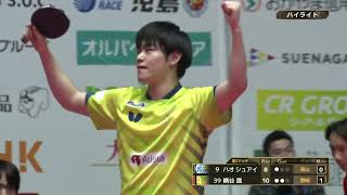 Tリーグ202417岡山リベッツ VS 静岡ジェード 試合ハイライト [upl. by Elleniad]