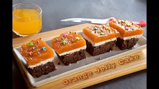 Orange Jelly Cake  Orange Cake  Christmas Special Cake  English Subtitles [upl. by Laeynad]