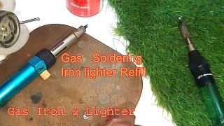 Lighter Gas refilled Gas soldering iron refill  How to refill Gas soldering iron at home [upl. by Raviv]