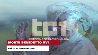 ANNUNCIO MORTE BENEDETTO XVI  Tg1 Edizione Straordinaria  31 dicembre 2022 [upl. by Palestine]