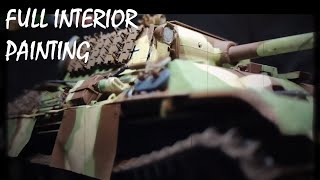 Lets Paint and Weather a German Panther G Tank with Full Interior Details Takom 135 [upl. by Aicirtap969]