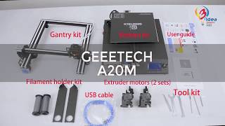 The Geeetech A20M a dual extrusion 3Dprinter [upl. by Magdalene]