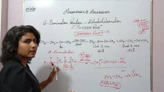 Saytzeff Rule β Elimination Reaction [upl. by Chaves]