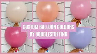 How To Create Custom Colours Using DoubleStuffed Balloons  PINK EDITION [upl. by Annabela]