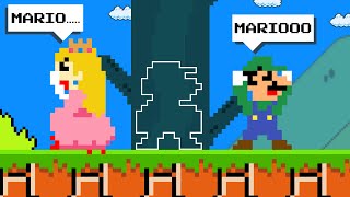 Mario challenges Hide and Seek with Luigi Peach in Super Mario Bros [upl. by Leamse754]