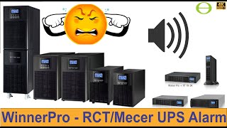 How to disable the alarm buzzer on the RCT  Mecer  Winner Pro UPS WPTU  WPRU [upl. by Paco17]