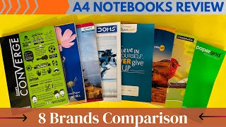 A4 Notebooks Comparison  GSM Brightness Size Cover Surface  Detailed Review [upl. by Irrac6]