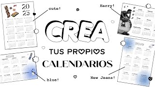 CREA tus propios CALENDARIOS 2024 ミ☆ [upl. by Adeline823]