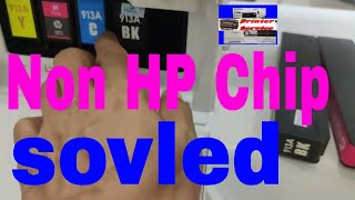 HP PageWide Pro 477dw MFP cant print copy error Non HP Chip Detected solved [upl. by Merriam]