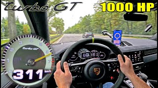 1000HP PORSCHE CAYENNE TURBO GT is INSANE on an UNLIMITED AUTOBAHN [upl. by Collins]