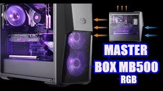 MASTERBOX MB500 RGB Cooler Master Budget Gaming Case Unboxing Tech Land [upl. by Tabor]