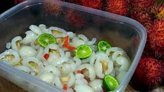 Cara Membuat Asinan Rambutan Mudah amp Cepat [upl. by Aimar]