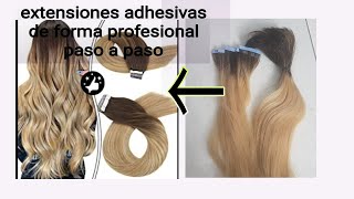 fabricacion de extensiones adhesivas de forma profesional paso a paso [upl. by Ettesil]