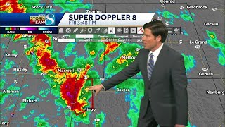 Iowa weather Tornado warning issued for Polk Jasper counties [upl. by Basil108]