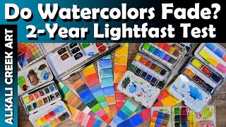 Do Watercolors Fade in Sunlight 2 YEARS Lightfast Testing of 7 Brands [upl. by Dafna]