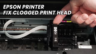 Epson Printer How to Fix Clogged Print Heads [upl. by Enitsirc]