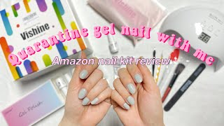 Review 💅🏻 Gel UV LED nail lamp kit vishine from Amazon ASMR unboxing Can beginners do it well [upl. by East]