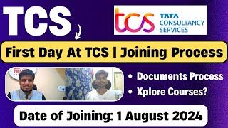 🔥First Day At TCS  TCS Joining Complete Process  TCS Joining Update 2024  DOJ 1 August 2024 [upl. by Adnauqaj151]