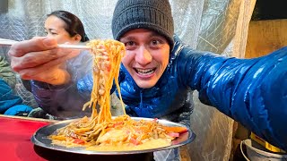 Japanese Street Food  ORIGINAL FRIED RAMEN  5 Must Eat Foods in Fukuoka Japan [upl. by Earal]